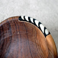 ケニアの木製ミニボウル