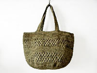 ラフィア鍵編みバック