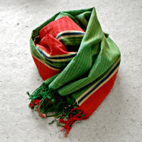 Khadi cotton stole [yantra] (1)