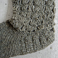 クロッシェソックス (Goat brown)