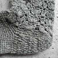 クロッシェソックス (Goat white)