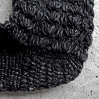 クロッシェソックス (Goat black)