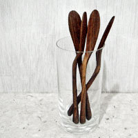 ケニアの木製バターナイフ