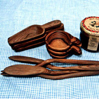 ケニアの木製バターナイフ