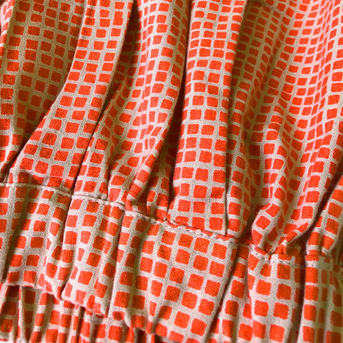 結びスカート(ブロックチェック)