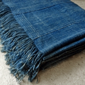 藍染手織布 (古布)