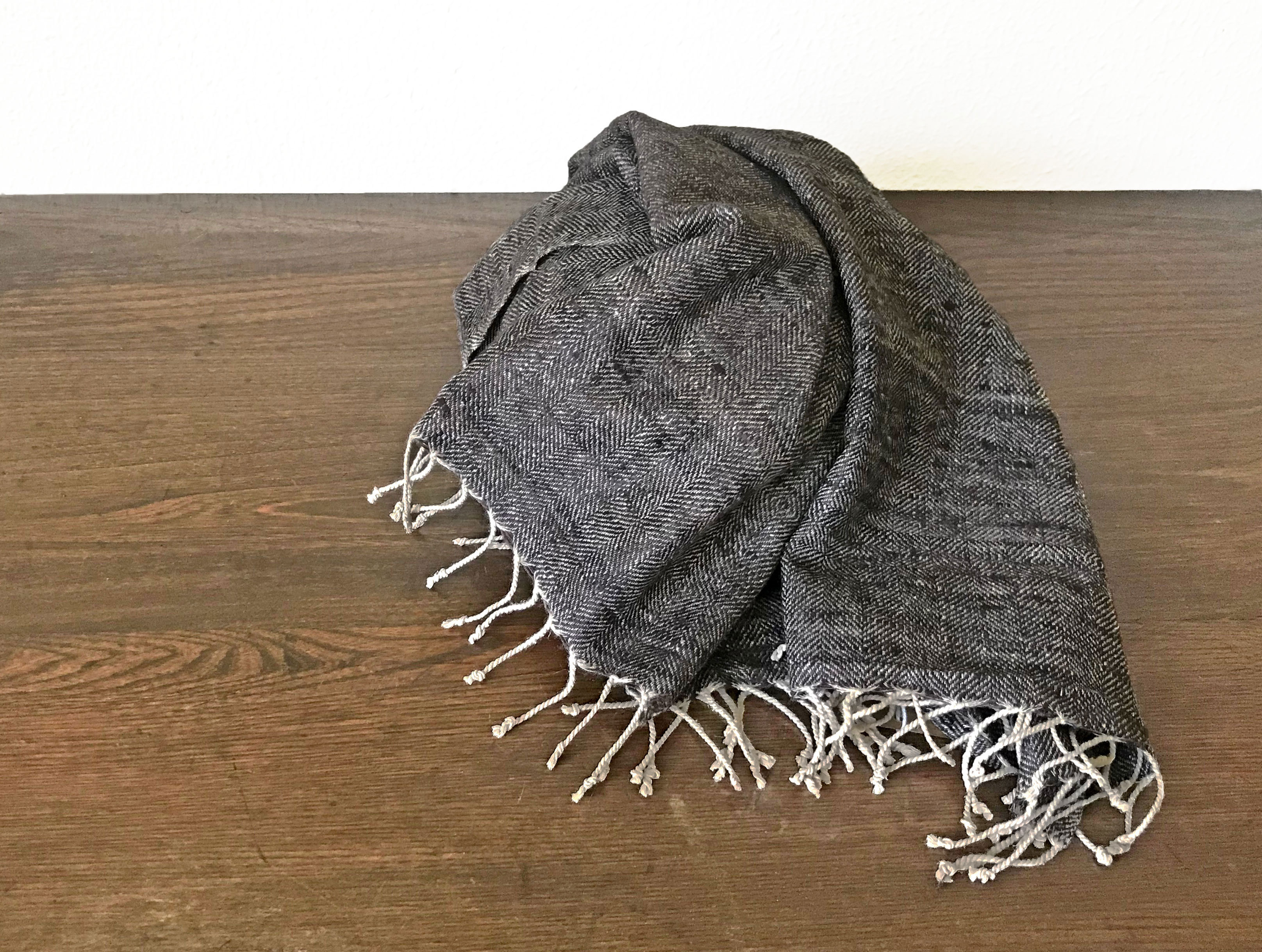 ヘリンボーンエリシルクショール