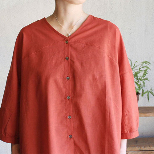 KLクロスギャザーヨークシャツ